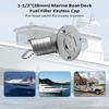 1-1/2"(38mm) Gas Boat Deck Fill/Filler with Keyless Cap Fit for Boat Yacht Caravan, 316 Stainless Steel view 3