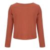 JOFOW Suit Outfits Polyester Solid Color Cotton Linen Street Girl Pantsuits for Women Work Casual (Orange, XL) view 4