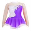VernLan Girls Glittery Mesh Spliced Figure Ice Skating Dress Competition Dance Costumes Leotard Ballet Tutu Skirt Prune 14 Years view 1
