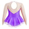 VernLan Girls Glittery Mesh Spliced Figure Ice Skating Dress Competition Dance Costumes Leotard Ballet Tutu Skirt Prune 14 Years view 2