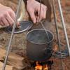 YYDS Outdoor Camping Outdoors Camping Cookware Lightweight Hanging Pot Camping Cooker Pure Titanium Foldable Hanging Pot Hiking Cooking Pot Adventures Picnics (Size : 2000ml) view 4