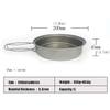 YYDS Outdoor Camping Outdoors Cooking Equipment Camp Accessories Titanium Frying Pan Lightweight Pan Portable Camping Cooker for Hiking Fishing Adventures Picnics (Size : Pan+Cover) view 2