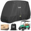 10L0L 600D Golf Cart Cover. Water, Wind, Rain, Dust and Sun Golf Cart Covers.Universal fit for All 2 Passenger 4 Passenger Golf carts view 1