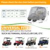 10L0L Heavy Duty Golf Cart Cover for 2/4/6 Passengers EZGO, Club Car and Yamaha, All Weather Outdoor Protection Weatherproof view 3