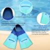 Azuunye Kids Swim Fins,Short Swimming Flippers,Swim Training Fins for Lap Swimming,for Children Girls Boys Beginners view 4