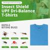 Insect Shield Men's UPF Dri-Balance Short Sleeve Pocket Tee, Red, Medium view 3