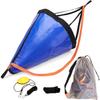 Drift Sock for Fishing Boat, Sea Anchor Drift Control Bag for Kayak, Canoe, Pontoon & Trolling Boats - Water Brake Parachute with Harness Buoy Ball Rope Float & Dump Line (35'' for 16-20ft Boat) view 1