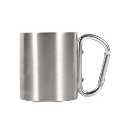 220ml Portable Camping Mug,Stainless Steel Mug,Coffee Mug,Metal Coffee Tea Cup Mug,With Handle for Travel Camping Hiking Outdoor Sports, Stainless Steel Mug,220ml Portable Camping Mug,CofCamping