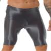 LiiYii Men's Body Shaper Compression Shorts Slim Shapewear High Waist Pants Trainer Underwear Dark Grey X-Large view 1