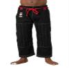 Ronin BJJ Pants for Adults  Cotton Martial Arts Pants with 6-Loop Cord Drawstring (A1, Black/Silver) view 1