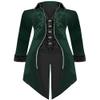 GOLDSTITCH Mens Medieval Steampunk Tailcoat Velvet Victorian Gothic Vintage Frock Halloween Costume Coat view 1