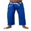 Ronin BJJ Pants for Adults  Cotton Martial Arts Pants with 6-Loop Cord Drawstring (A1, Blue/Silver) view 1