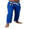 Ronin BJJ Pants for Adults  Cotton Martial Arts Pants with 6-Loop Cord Drawstring (A1, Blue/Silver) view 2