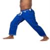 Ronin BJJ Pants for Adults  Cotton Martial Arts Pants with 6-Loop Cord Drawstring (A1, Blue/Silver) view 3