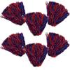 Anderson's Premium Royal Blue and Red School Spirit Shakers, Cheerleader Pom Poms, Sports Fan, Football, Basketball, Homecoming, Squad, Team, Party, Dance Club, Performance, Celebration Pack of 6 view 3