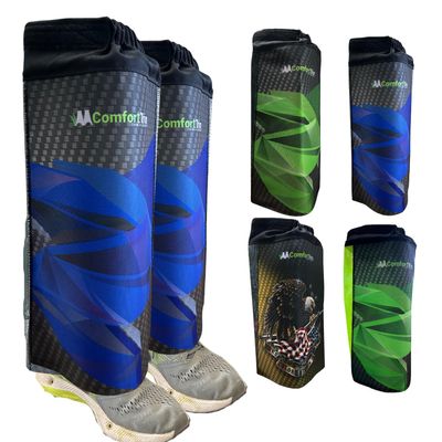 ComfortTrim - Island Blue Carbon Fiber Print - Ultimate Protection, Comfort, and Cooling for String Trimming, Landscaping, and Lawn Care Professionals - Protects from Debris, and Enhances Safety