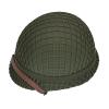 WWII US Army M1 Helmet, WW2 Gear, WW2 Helmet Metal Steel Shell Replica with Net/Canvas Chin Strap/Cat Eye Band view 3