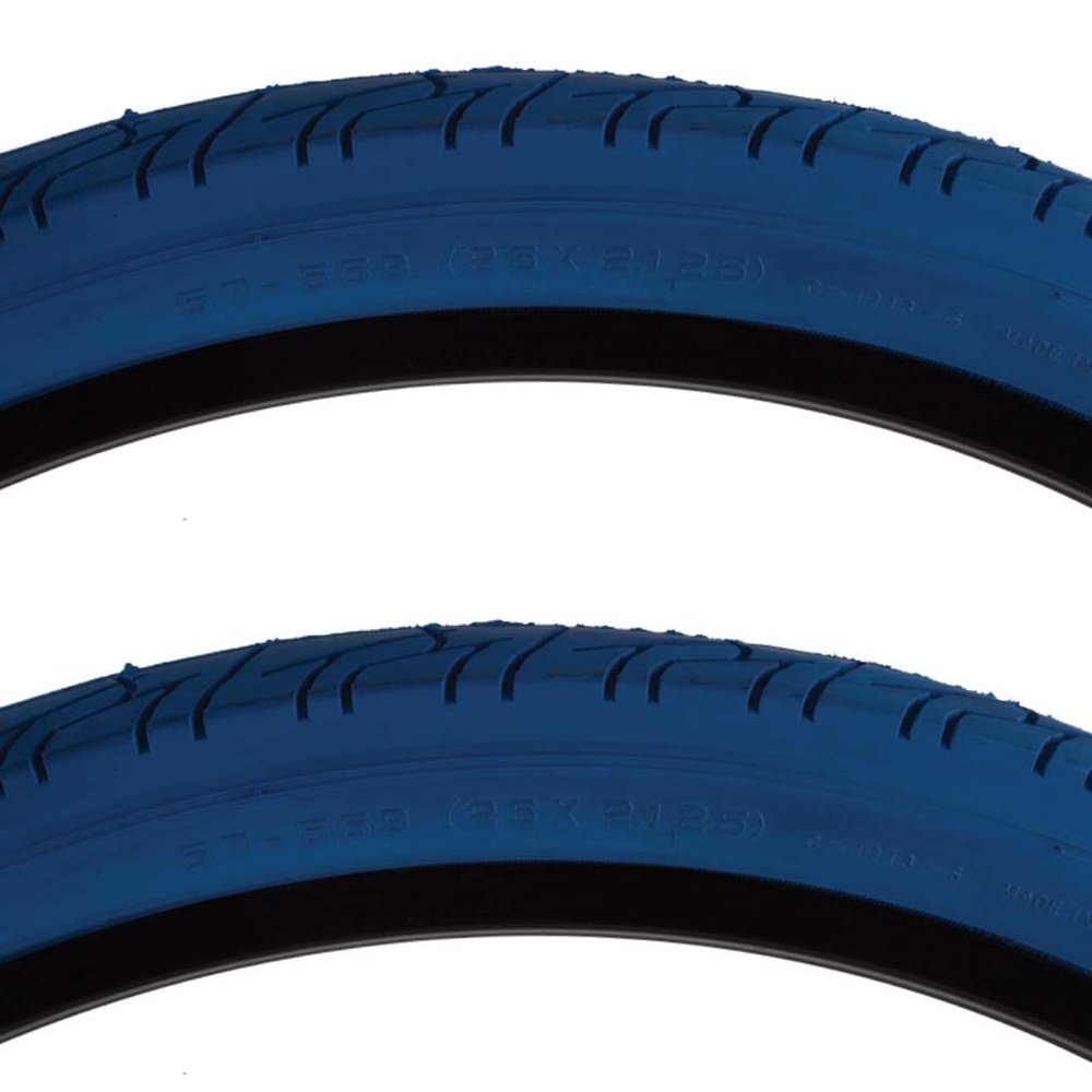Sunlite City CST1218 Commuter Hybrid Blue Bike Tire Pair 26 x 2.125