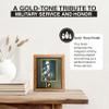 Northern Promotions Marine Corps Graduation Gift  8x10 Display with 5x7 Opening and USMC Emblem  Oak Picture Frame, Dark Gray Mat with Gold Trim - Ideal for Boot Camp Tribute Retirement view 4
