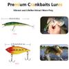 UperUper Fishing Lures Kit Set, Baits Tackle Including Crankbaits, Topwater, Spinnerbaits, Worms, Jigs, Hooks, Tackle Box and More Fishing Gear Lure for Bass Trout view 3