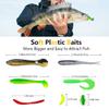 UperUper Fishing Lures Kit Set, Baits Tackle Including Crankbaits, Topwater, Spinnerbaits, Worms, Jigs, Hooks, Tackle Box and More Fishing Gear Lure for Bass Trout view 4