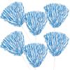 Anderson's Premium Columbia Blue and White School Spirit Shakers, Cheerleader Pom Poms, Sports Fan, Football, Basketball, Homecoming, Squad, Team, Party, Dance Club, Celebration Pack of 6 view 3