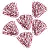 Anderson's Premium Cardinal Red and White School Spirit Shakers, Cheerleader Pom Poms, Sports Fan, Football, Basketball, Homecoming, Squad, Team, Party, Dance Club, Celebration Pack of 6 view 3