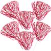Anderson's Premium Scarlet Red and White School Spirit Shakers, Cheerleader Pom Poms, Sports Fan, Football, Basketball, Homecoming, Squad, Team, Party, Dance Club, Performance, Celebration Pack of 6 view 3