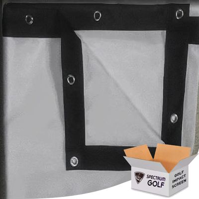 Golf Impact Screen **Poly Spacer**Black Border with Grommets (108 x 108)