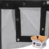 Golf Impact Screen **Poly Spacer**Black Border with Grommets (108 x 108) view 1