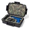 1 Pistol 2 Magazine + Accessories Gun Case | Black Case x Camouflage Foam | Doro Waterproof Pistol Storage with Custom Mycasebuilder Foam Insert view 1