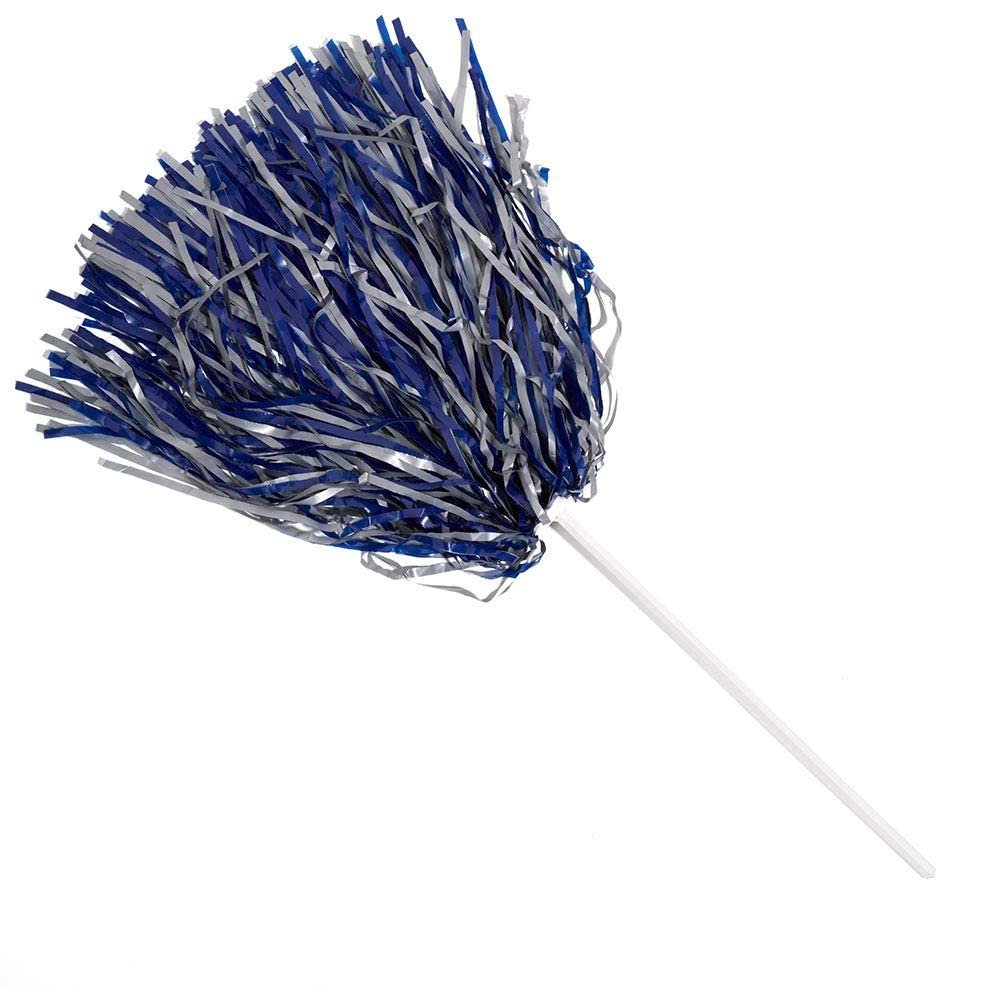 Anderson's Premium Royal Blue and Gray School Spirit Shakers, Cheerleader Pom Poms, Sports Fan, Football, Basketball, Homecoming, Squad, Team, Party, Dance Club, Performance, Celebration Pack of 20