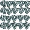 Anderson's Premium Forest Green and White School Spirit Shakers, Cheerleader Pom Poms, Sports Fan, Football, Basketball, Homecoming, Squad, Team, Party, Dance Club, Celebration Pack of 20 view 3