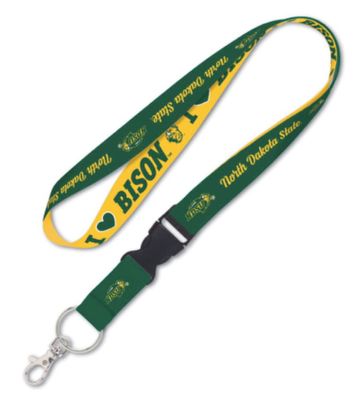 NDSU North Dakota State University Bison Lanyard 1" Inch Detachable Buckle