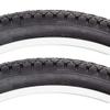 Sunlite CST241 Urban Beach Cruiser Hybrid Street Black Bike Tire Pair 26x2.125, (Cruiser CST241) view 1
