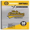Score It Right - Customized Big Blue Baseball/Softball Scorebook  Premium Score Keeping Book  16 Player - 30 Game Scorebook with Pitch Count, Individual Player Stats, Batting Average Chart view 2