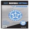 Score It Right - Customized Big Blue Baseball/Softball Scorebook  Premium Score Keeping Book  16 Player - 30 Game Scorebook with Pitch Count, Individual Player Stats, Batting Average Chart view 3