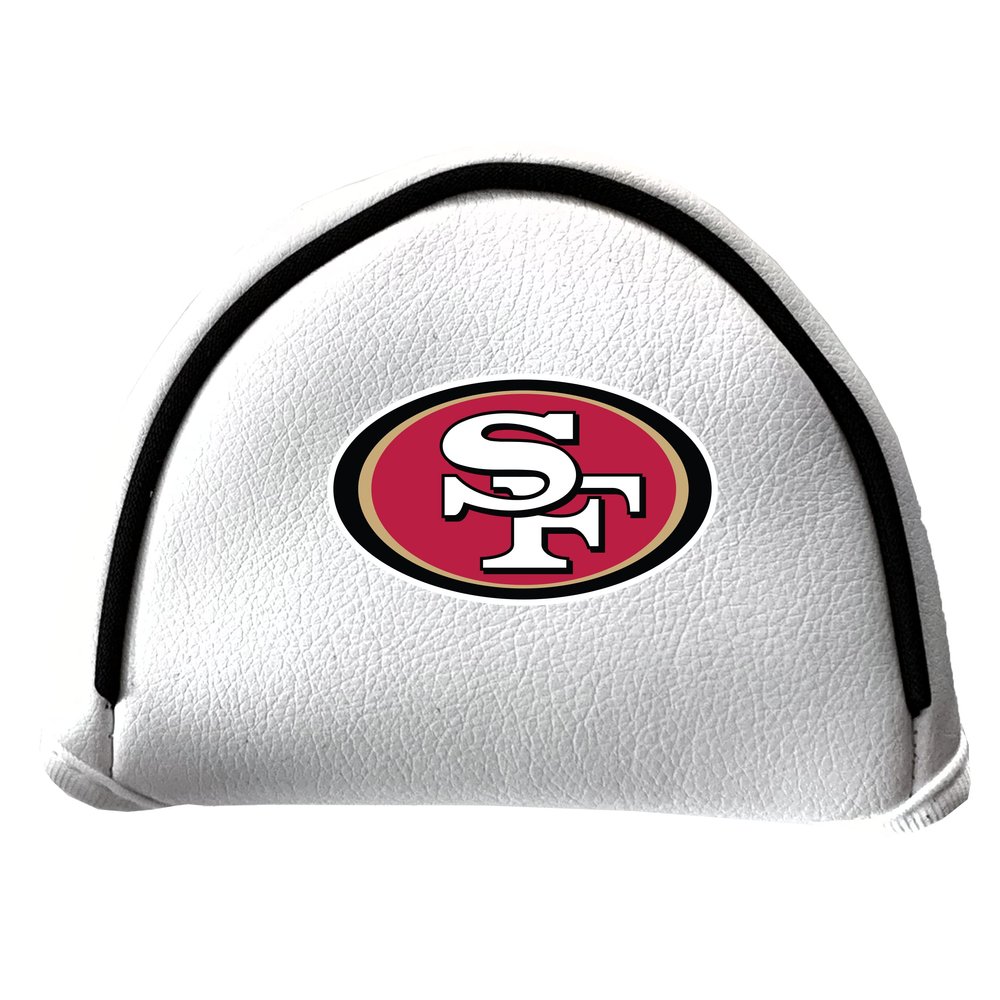Team Golf NFL Putter Cover - Mallet White, Fits Most Mallet Putters, Easily Slips on and Secures with Hook-and-Loop Fastener Closure