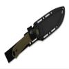 Kershaw Deschutes Skinner Fixed Blade Knife, Olive Design, 3.9 Inch D2 Steel Fixed Drop Point Blade, Full Tang Design, EDC, Molded Sheath, Everyday Carry Knife for Men and Women view 2