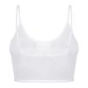 ACSUSS Womens Adjustable Spaghetti Straps Sheer Mesh Camisole Sleeveless Crop Top Party Club Vest White 4X-Large view 3
