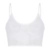 ACSUSS Womens Adjustable Spaghetti Straps Sheer Mesh Camisole Sleeveless Crop Top Party Club Vest White 3X-Large view 1