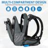 Gelindo Hydration Backpack Insulated Pack with 2.5L BPA Free Bladder: Water Backpack for Men Women - 18L Hydration Backpacks for Hiking Festival Cycling Running Biking view 2