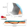 RTYUIO Pop Up Beach Tent, Portable Automatic Waterproof Sun Shade Tent Easy Set Up Lightweight Pest Proof UV 50+ Sun Shelter Camping Gazebo 3-4 People Available (Color : Green) view 2