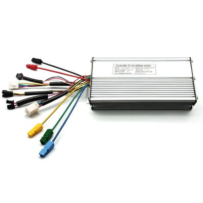 KT 48V 52V 30A/35A Ebike 1000W/1500W Hub Motor 12 Mosfet Brushless Controller for Electric Bike Motorbike Conversion Kit Compatible with KT LED LCD Display (30A SM Plug)