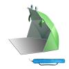 RTYUIO Pop Up Tent, Camping Tent Beach Camping Tent Foldable Outdoor Lightweight Waterproof Tent as Sun Shelter Family and Dog on Garden Beach with Storage Bag, Windproof Nails (Color : Green) view 1
