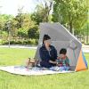 RTYUIO Pop Up Tent, Camping Tent Beach Camping Tent Foldable Outdoor Lightweight Waterproof Tent as Sun Shelter Family and Dog on view 4