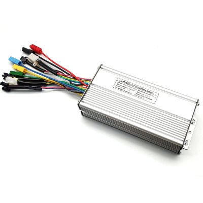 HUDAMZKY KT 48V 52V 30A/35A Ebike 1000W/1500W Hub Motor 12 Mosfet Brushless Controller for Electric Bike Motorbike Conversion Kit Compatible with KT LED LCD Display (35A SM Plug)
