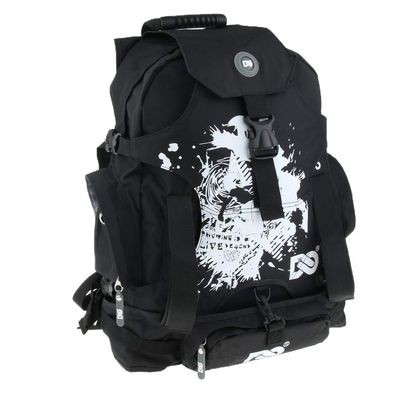 NW 36L 20.9x14.2x7.5inch Ice Skate Bags Inline Skate Bags Multi Pockets Roller Skates Carrier Container with Portable Handle Strap for Men Women Kids (Black)
