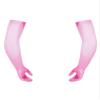 ACSUSS Mens Sexy Lace Thin Transparent Full Finger Long Gloves Seamless High Elasticity Stocking Gloves Pink One Size view 3
