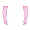 ACSUSS Mens Sexy Lace Thin Transparent Full Finger Long Gloves Seamless High Elasticity Stocking Gloves Pink One Size view 4